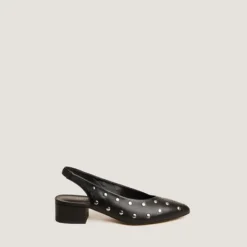 Ballerines à bouts pointus et rivets