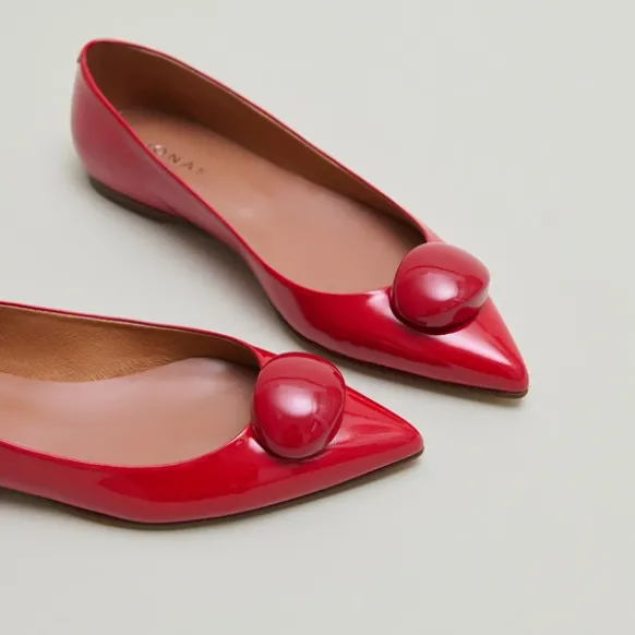 Ballerines à bouts pointus et billes