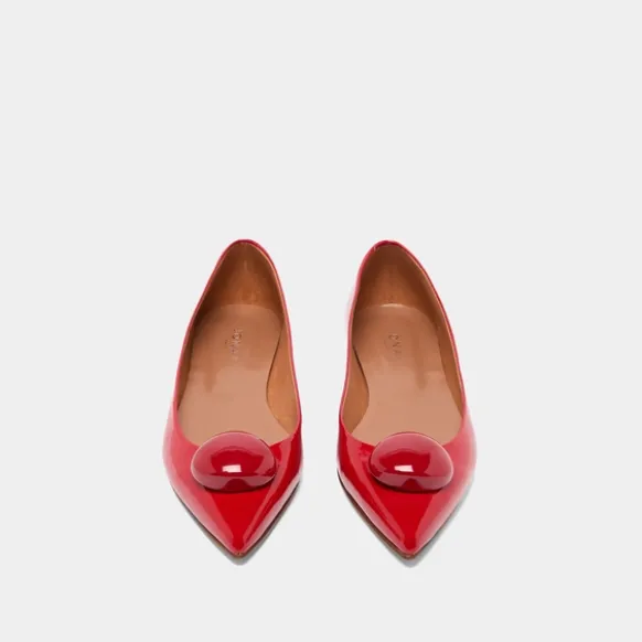 Ballerines à bouts pointus et billes