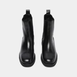 Boots à bouts arrondis et élastiques