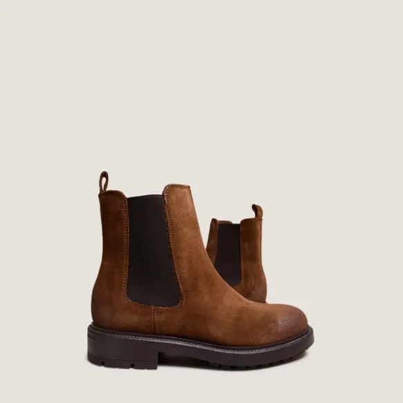 Boots à élastiques et semelles crantées