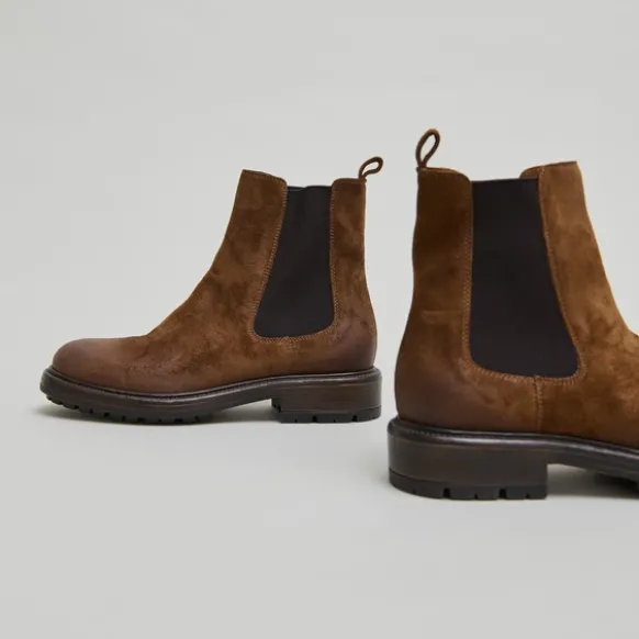 Boots à élastiques et semelles crantées