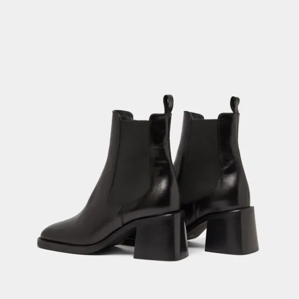 Boots à élastiques et talons épais
