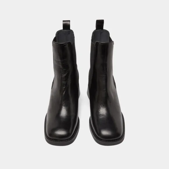 Boots à élastiques et talons épais