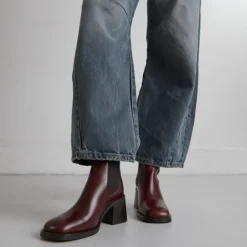 Boots à élastiques et talons épais
