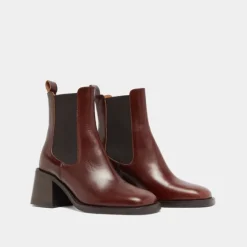 Boots à élastiques et talons épais