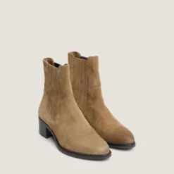 Boots à élastiques et talons carrés