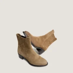 Boots à élastiques et talons carrés