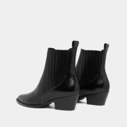Boots à petits talons biseautés et élast...