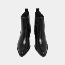 Boots à petits talons biseautés et élast...