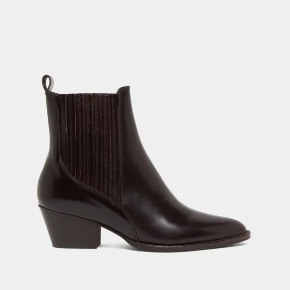 Boots à petits talons biseautés et élastiques