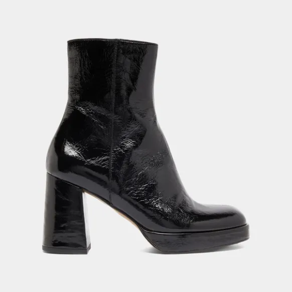 Boots à plateformes et bouts carrés