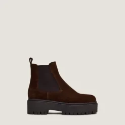 Boots à plateformes et bouts ronds