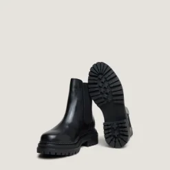 Boots à semelles crantées et élastiqu...