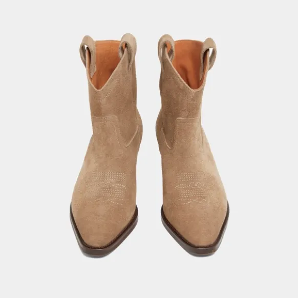 Boots à talons biseautés