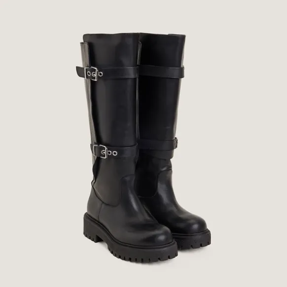 Bottes à boucles ajustables