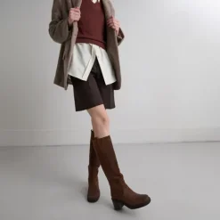 Bottes à bouts carrés et élastiques