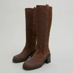 Bottes à bouts carrés et élastiques