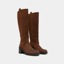 Bottes à bouts carrés et élastiques
