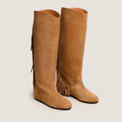 Bottes à franges et bouts ronds