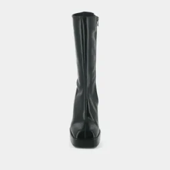 Bottes à plateformes et bouts carrés