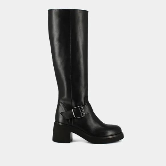 Bottes à semelles épaisses et boucles la...