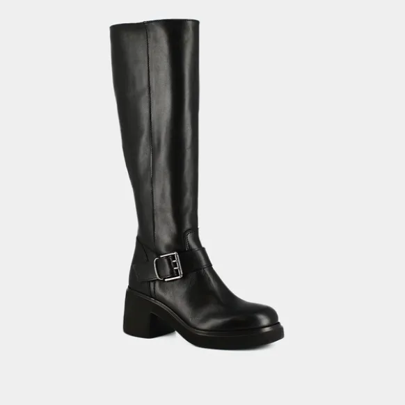 Bottes à semelles épaisses et boucles la...