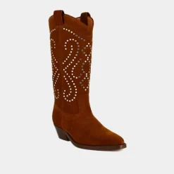 Bottes à talons biseautés
