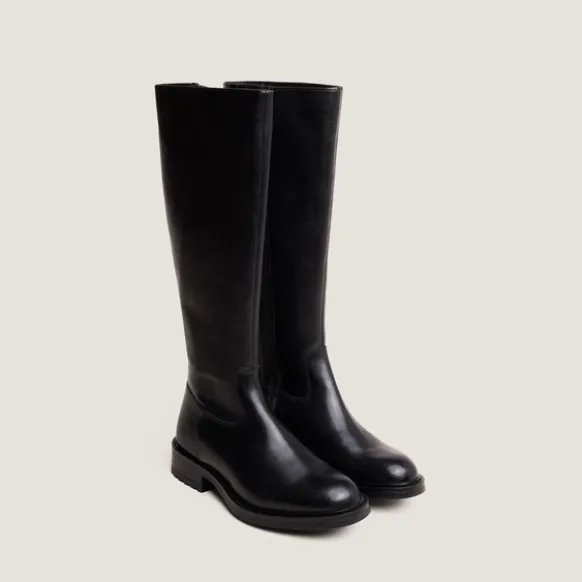 Bottes à talons crantés