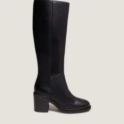 Bottes à talons et à bouts ronds