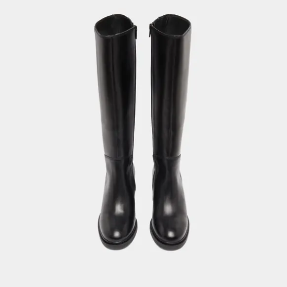 Bottes à talons et à bouts ronds