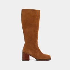 Bottes à talons et bouts arrondis