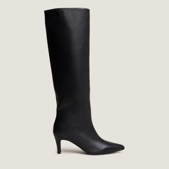 Bottes à talons et bouts pointus
