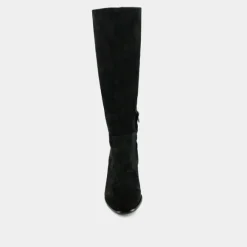 Bottes à talons et bouts ronds