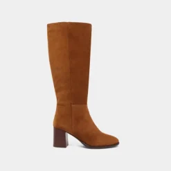 Bottes à talons et bouts ronds