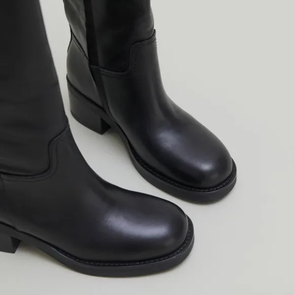 Bottes hautes à boucles