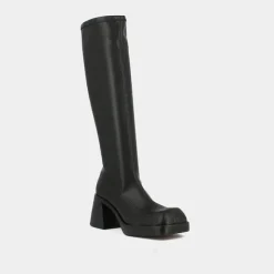 Bottes hautes à bouts carrés