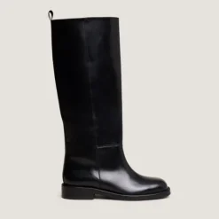 Bottes hautes à bouts ronds