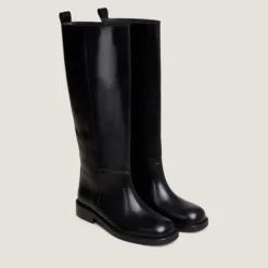 Bottes hautes à bouts ronds