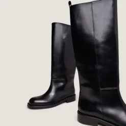 Bottes hautes à bouts ronds