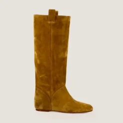 Bottes hautes à bouts ronds