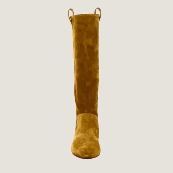 Bottes hautes à bouts ronds