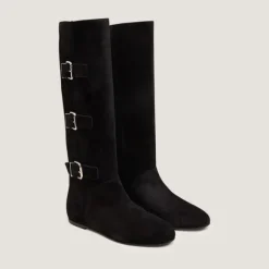 Bottes hautes à sangles