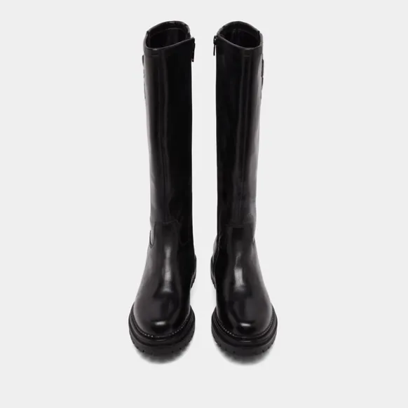 Bottes hautes à semelles crantées et bou...