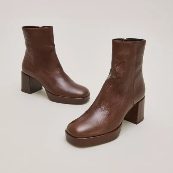 Bottines à bouts carrés