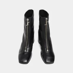 Bottines à fermetures éclairs avant