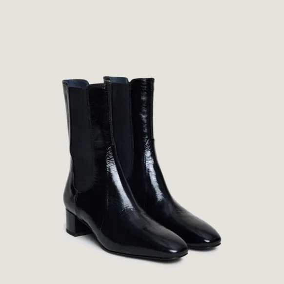 Bottines à larges élastiques