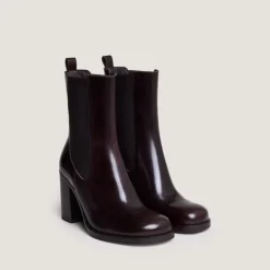 Bottines à élastiques et bouts arrondis