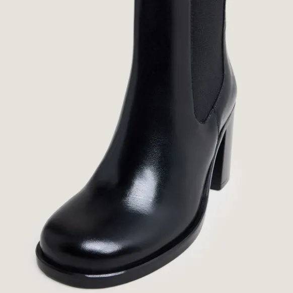 Bottines à élastiques et bouts arrondis