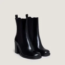 Bottines à élastiques et bouts arrondis